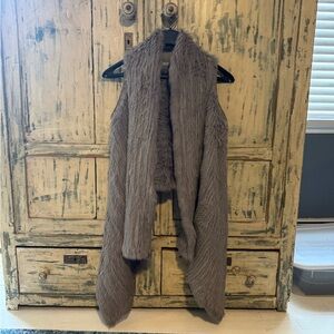Meteo Genuine Rabbit Fur Vest